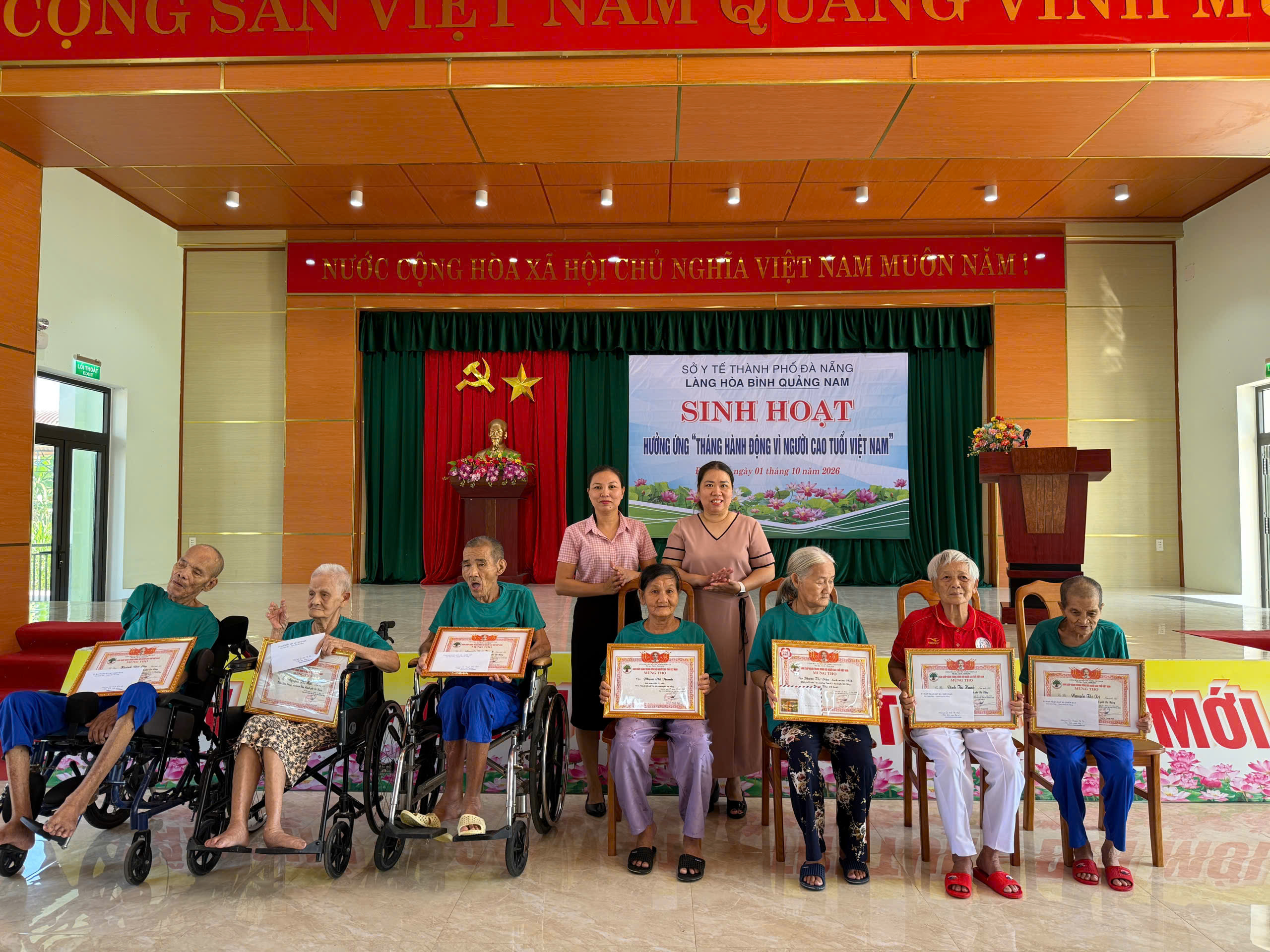 LÀNG HÒA BÌNH QUẢNG NAM TỔ CHỨC CHƯƠNG TRÌNH SINH HOẠT HƯỞNG ỨNG "THÁNG HÀNH ĐỘNG VÌ NGƯỜI CAO TUỔI VIỆT NAM" NĂM 2026
